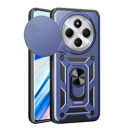 Husa pentru Xiaomi Redmi 14C, Slide si Snap Privacy, CamShield, Blue