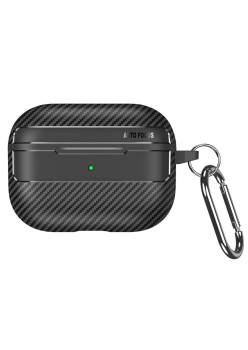 Husa pentru Apple AirPods Pro 1 / 2 - Techsuit CarbonFiber - Black