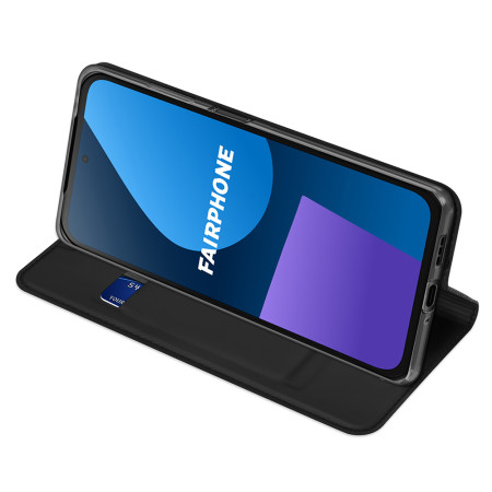 Husa Flip Fairphone 5, Dux Ducis Skin Pro, Smart Pro Magnet, Negru
