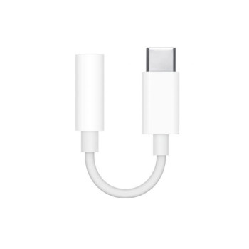 Adaptor Audio Apple MU7E2ZM/A Type-C la Jack 3.5mm, Alb