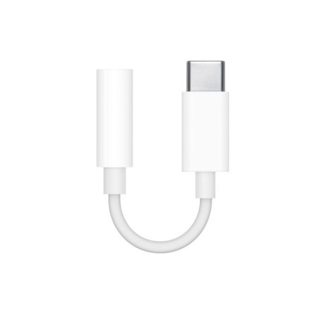 Adaptor Audio Apple MU7E2ZM/A Type-C la Jack 3.5mm, Alb