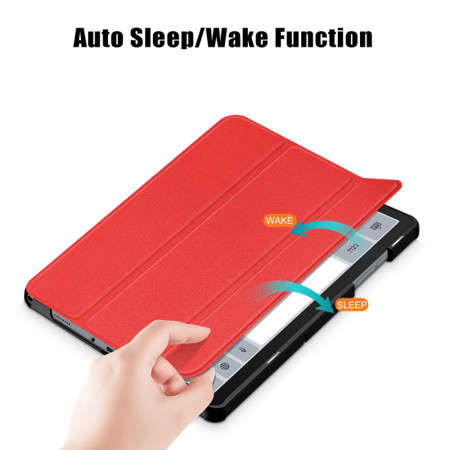 Husa tableta compatibila Samsung Galaxy Tab A9 Plus, FoldPro cu Microfibra, Auto Sleep/Wake, Red