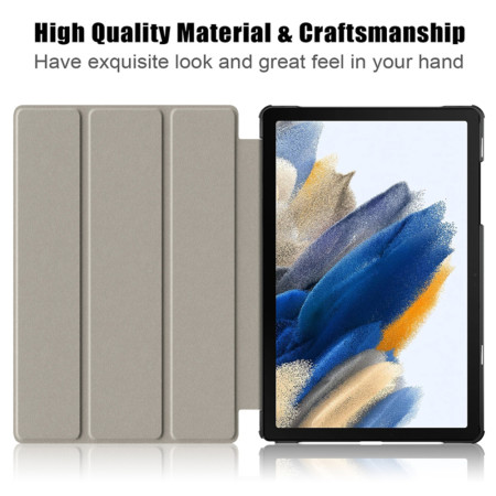 Husa tableta compatibila Samsung Galaxy Tab A9 Plus, FoldPro cu Microfibra, Auto Sleep/Wake, Red