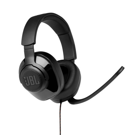 Casti JBL Gaming cu fir Quantum 200 cu Microfon, Black