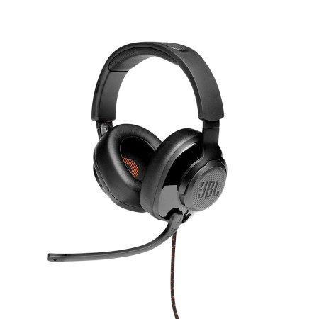 Casti JBL Gaming cu fir Quantum 200 cu Microfon, Black