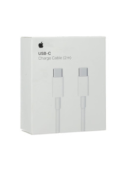 Cablu Apple Original A1739 MLL82ZM/A Tipe-C la Tipe-C, 2m, White