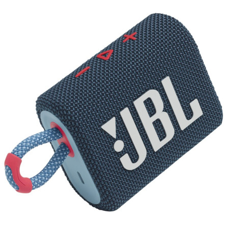 Boxa portabila JBL cu BT 5.1, IP67,  (GO3), Blue / Pink