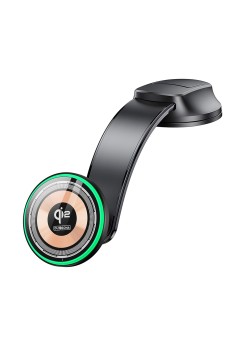 Suport Auto Magnetic cu Incarcare Rapida Wireless pentru bord Qi2, 15W - Duzzona (V5 Pro) - Black