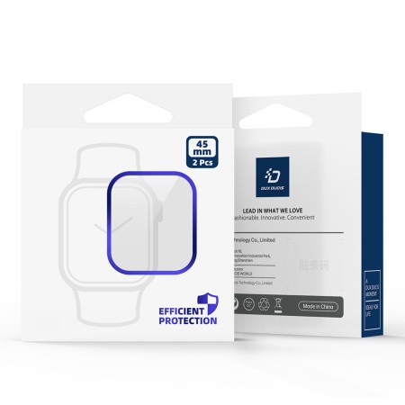 [Pachet 2x] Folie pentru Apple Watch 10 42mm - Dux Ducis Pmma Screen Protector Series - Black