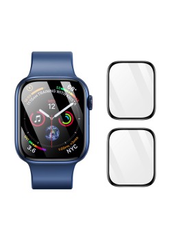 [Pachet 2x] Folie pentru Apple Watch 10 46mm - Dux Ducis Pmma Screen Protector Series - Black