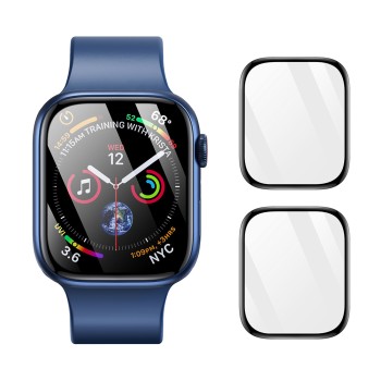 [Pachet 2x] Folie pentru Apple Watch 7 / 8 / 9 (41mm) - Dux Ducis Pmma Screen Protector Series - Black