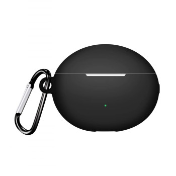 Husa compatibila Huawei FreeBuds 5i, Silicone, Smooth Ultrathin, Black