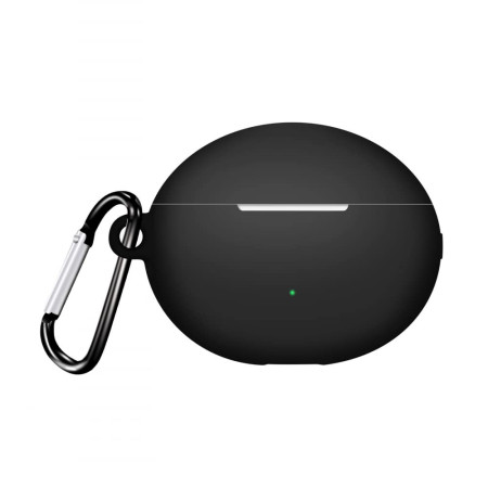 Husa compatibila Huawei FreeBuds 5i, Silicone, Smooth Ultrathin, Black