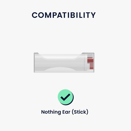 Husa compatibila Nothing Ear (Stick), Silicone Smooth Ultrathin, Black
