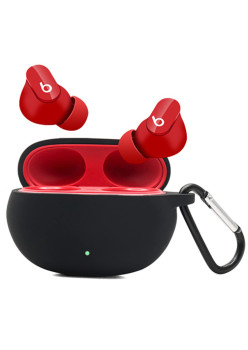 Husa compatibila Beats Studio Buds, Silicon, Smooth Ultrathin, Black
