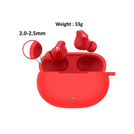 Husa compatibila Beats Studio Buds, Silicon, Smooth Ultrathin, Black