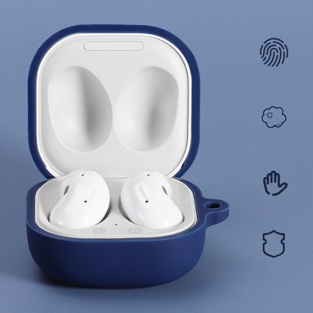 Husa Galaxy Buds Buds FE / 2 Pro / 2 / Live / Pro, Silicon, Black