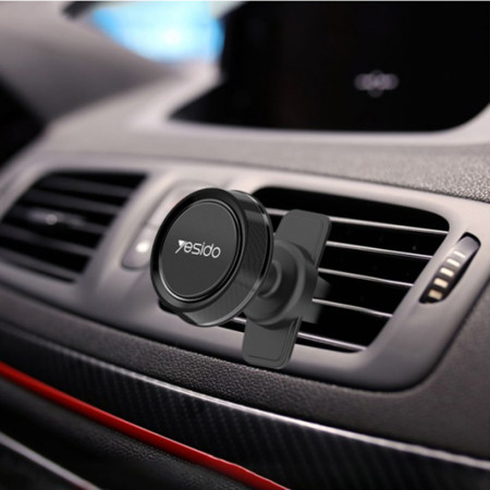 Suport Auto Magnetic Grila Ventilatie Yesido Gravity Grip, Black