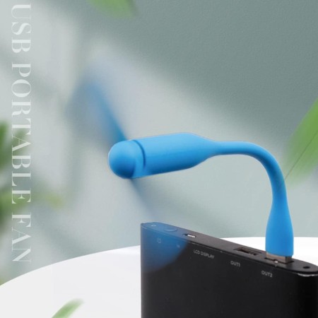 Ventilator USB Portabil, 5V - Techsuit (TUF1) - Blue