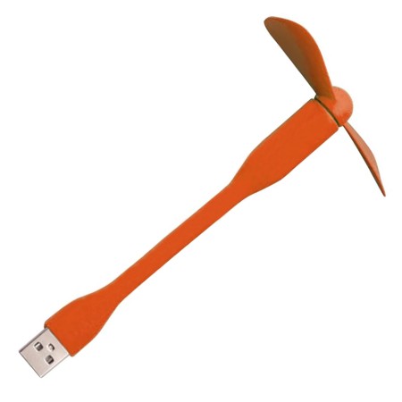 Ventilator USB Portabil, 5V - Techsuit (TUF1) - Orange
