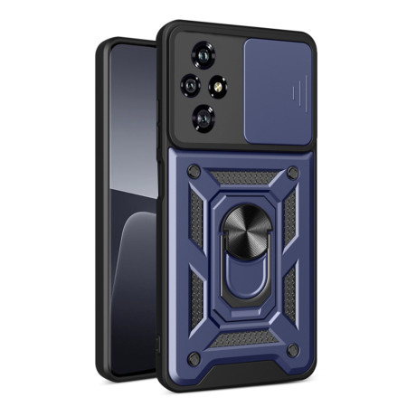 Husa pentru Honor 200 Pro, CamShield Protectie Camera, Magnetic, Slide si Snap, Blue