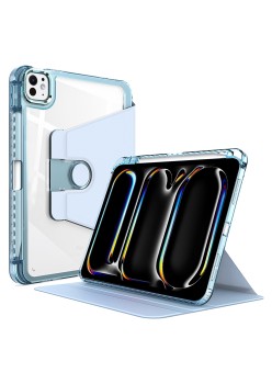 Husa pentru iPad Pro 13 (2024) - Techsuit Crystal Vision - Bleu