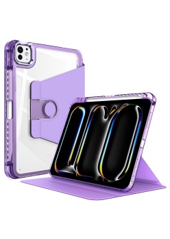 Husa pentru iPad Pro 13 (2024) - Techsuit Crystal Vision - Purple
