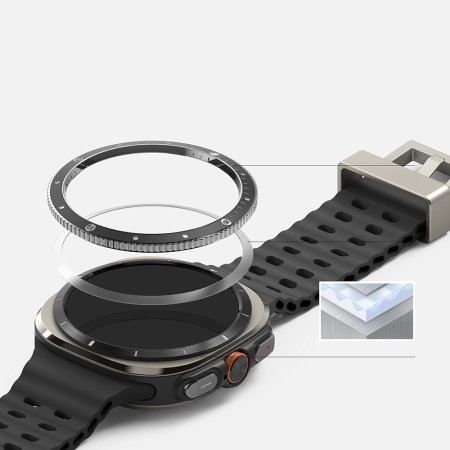 Rama pentru Samsung Galaxy Watch Ultra 47mm - Ringke Bezel Styling - Black (CB-GW7U-47-99)