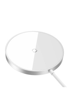 Incarcator Wireless Magnetic, 15W - Baseus (CCJJ040012) - Silver