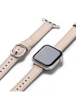 Curea pentru Apple Watch SE 40mm - Ringke Leather One Slim - Cozy Pink