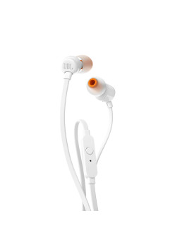 Casti JBL cu Fir, Mufa Jack T110, JBLT110WHT, White