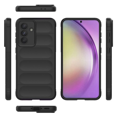Husa pentru Samsung Galaxy A36 5G / A56 5G - Anti-Alunecare - Waves Shield - Black