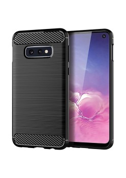 Husa Carbon pentru Samsung Galaxy S10e, Tech Protects, Black