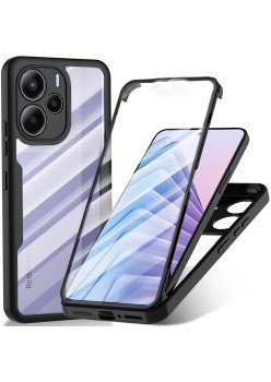 Husa pentru Xiaomi Redmi Note 14 5G cu Folie, ColorVerse 360, Black