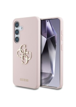 Husa pentru Samsung Galaxy S25 Ultra - Guess Silicone 4G Big Metal Logo - Pink