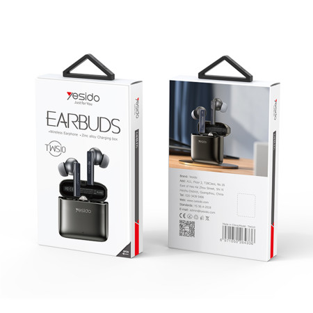 Casti Bluetooth Wireless Noise Cancelling, Yesido, Black