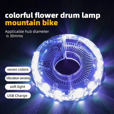 Lumini pentru Spite Bicicletă, 7 Culori Multicolor - Siguranță și Stil