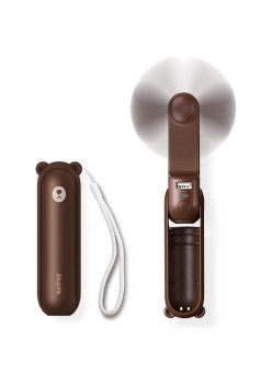 Ventilator Portabil 2000mAH, USB - JisuLife (F8) - Brown