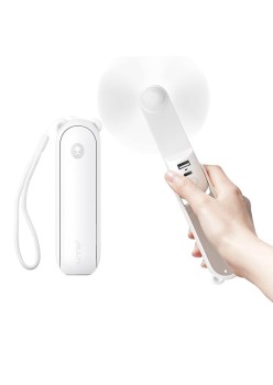Ventilator Portabil 4500mAh cu Acumulator - JisuLife (F8X) - White