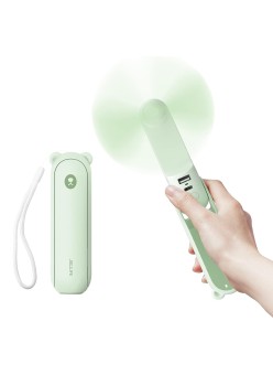 Ventilator Portabil 4500mAh cu Acumulator - JisuLife (F8X) - Mint Green