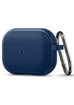 Husa cu Holder Metalic pentru Apple AirPods Pro 1 / 2 Spigen Caseology Vault - Navy Blue