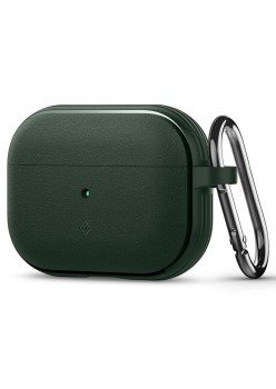 Husa cu Holder Metalic pentru Apple AirPods Pro 1 / 2 Spigen Caseology Vault - Midnight Green