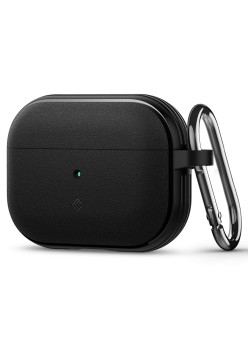 Husa cu Holder Metalic pentru Apple AirPods Pro 1 / 2 Spigen Caseology Vault - Matte Black