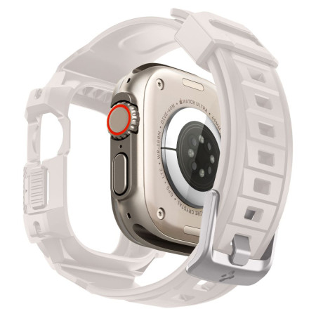 Husa pentru Apple Watch Ultra / Ultra 2 si Curea, Spigen Rugged Armor Pro, Dune Beige