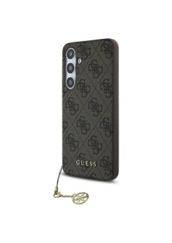 Husa pentru Samsung Galaxy S24 FE - Guess Hardcase 4G Charms Collection - Brown