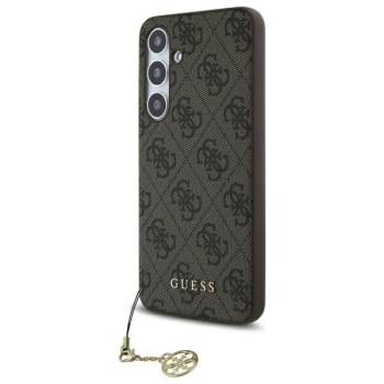 Husa pentru Samsung Galaxy S24 FE - Guess Hardcase 4G Charms Collection - Brown