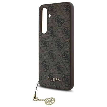 Husa pentru Samsung Galaxy S24 FE - Guess Hardcase 4G Charms Collection - Brown