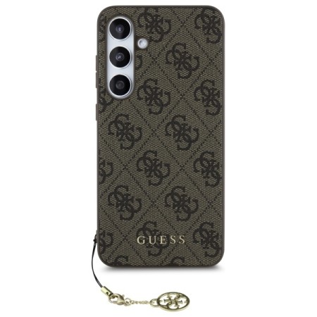 Husa pentru Samsung Galaxy S24 FE - Guess Hardcase 4G Charms Collection - Brown