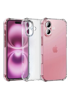 Husa Antisoc pentru iPhone 16, AirBag PRO, Clear