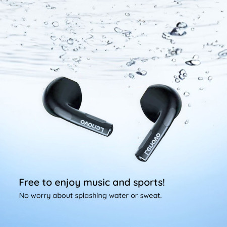 Casti Fara Fir, True Wireless, Half-In-Ear, Lenovo LivePods LP1, Black